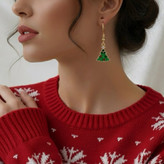 گوشواره کریسمسی طرح درخت از برند I Am